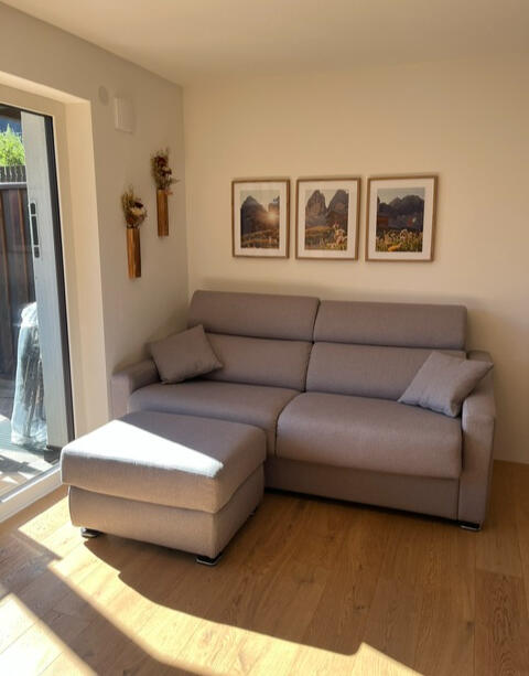 Dörfl Dolomiti Haus Wohnzimmer