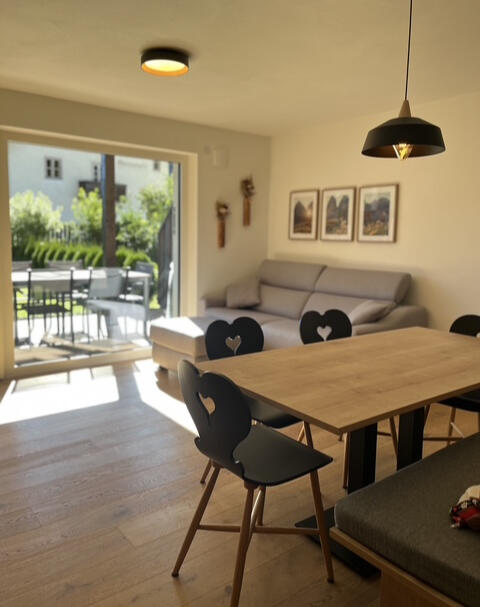 Dörfl Dolomiti Haus Wohnzimmer
